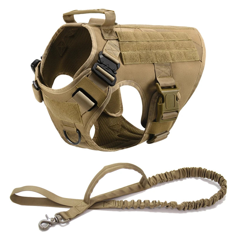 Heat-resistant Durable Nylon Tactical Service Dog Harness