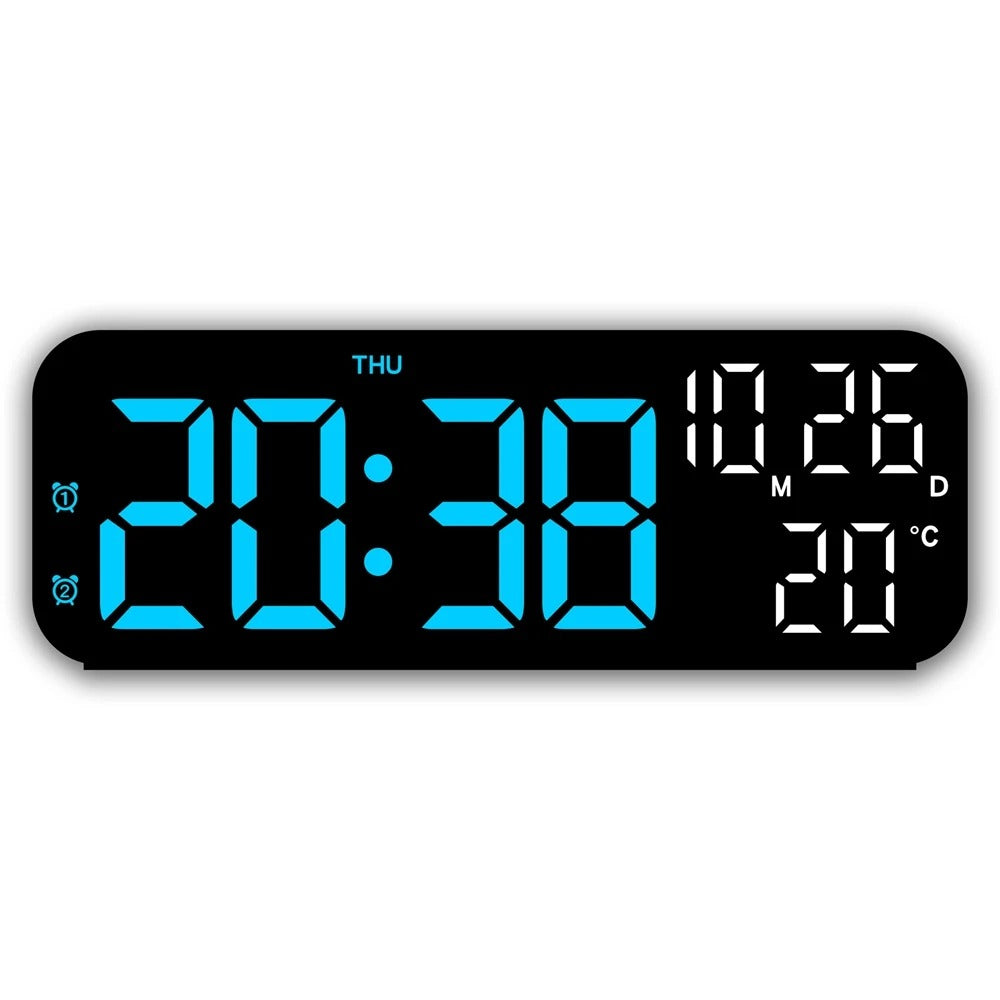 Digital Alarm Clock Temperature and Date Week Display Night Mode