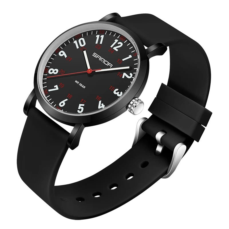 Soft silicone strap Designer Quartz Watch For Woman