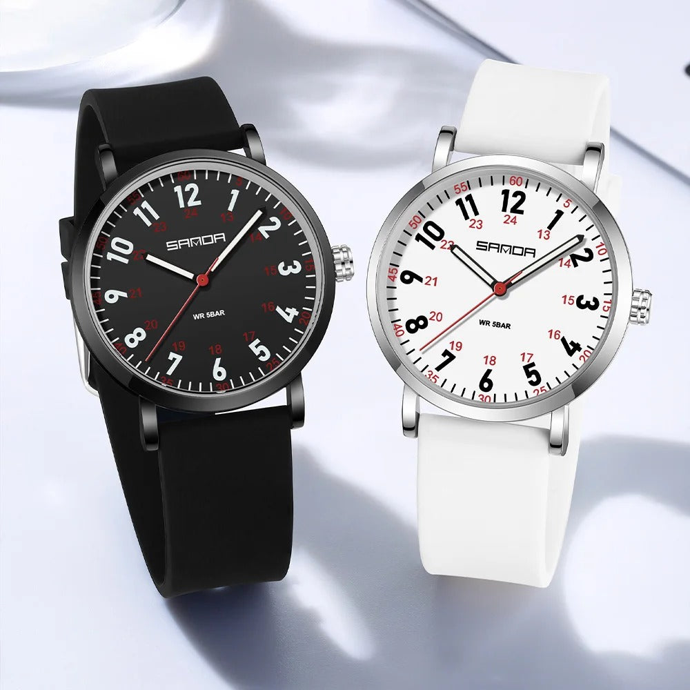 Soft silicone strap Designer Quartz Watch For Woman