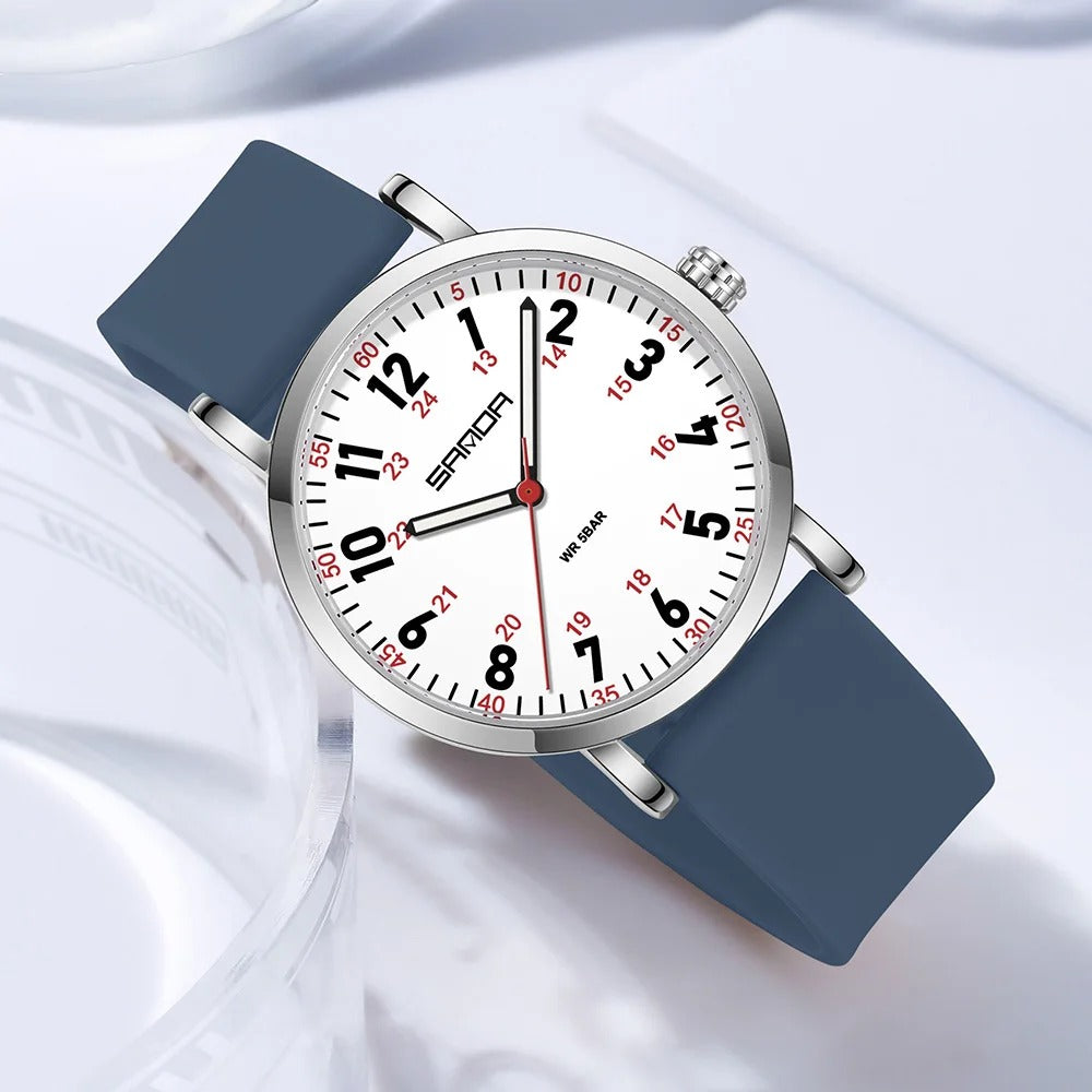 Soft silicone strap Designer Quartz Watch For Woman