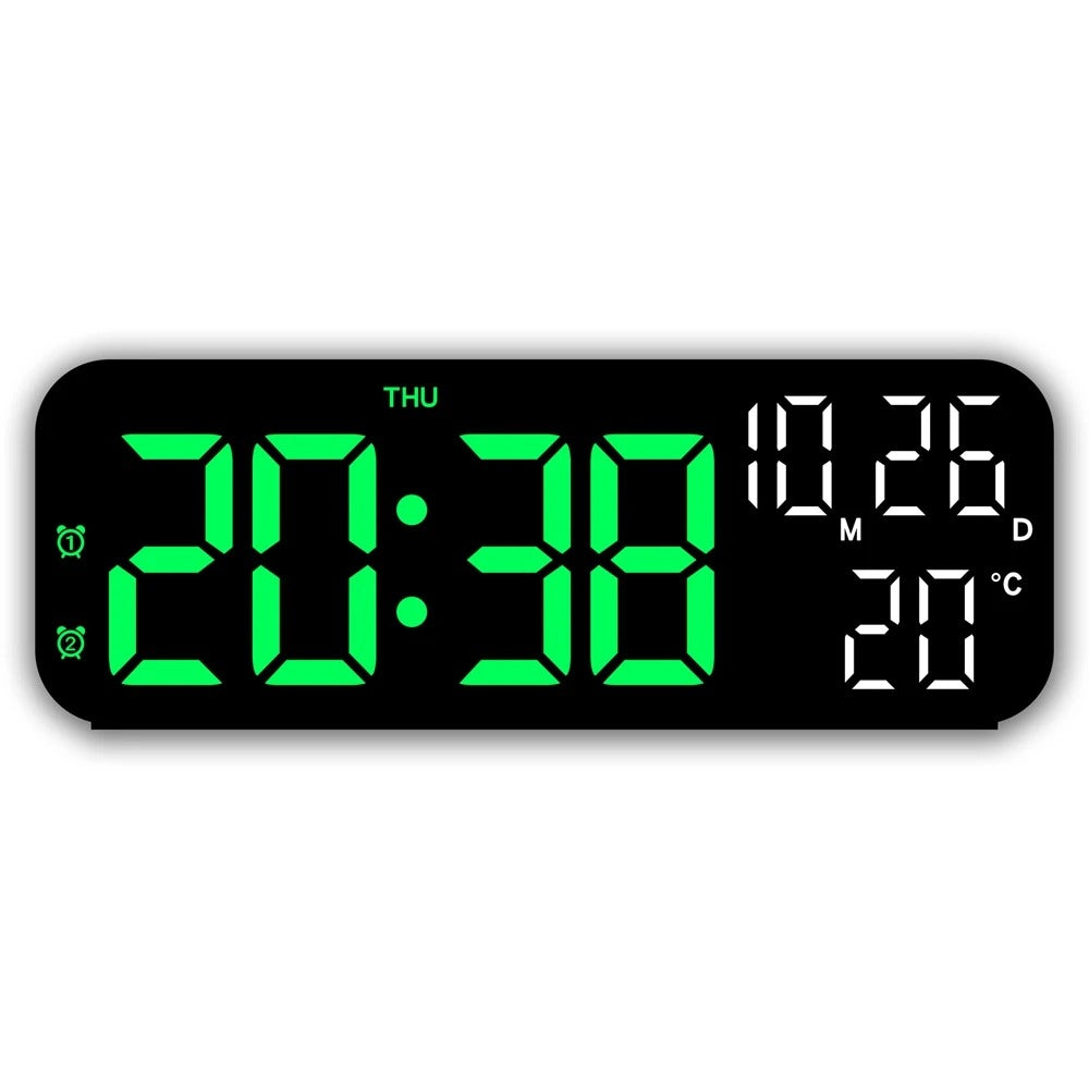 Digital Alarm Clock Temperature and Date Week Display Night Mode