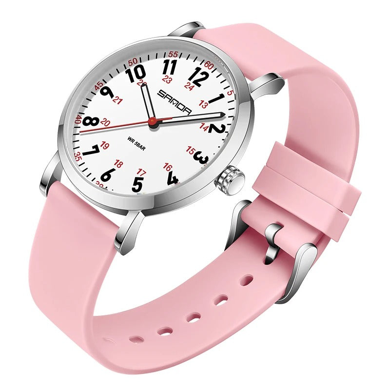 Soft silicone strap Designer Quartz Watch For Woman