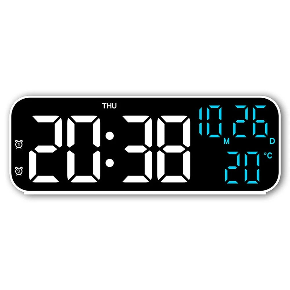 Digital Alarm Clock Temperature and Date Week Display Night Mode